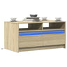 Coffee Table With Led Lights Engineered Wood