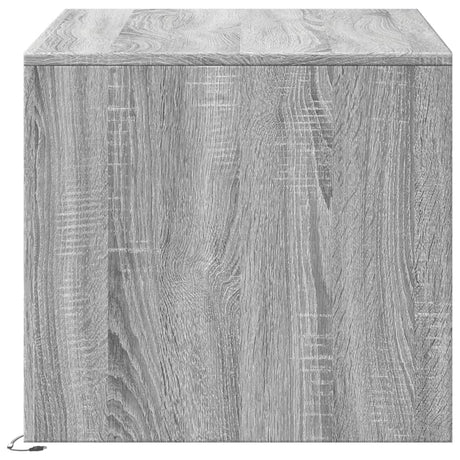 Coffee Table With Led Lights Engineered Wood