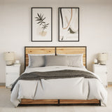 Bedside Cabinets With Led Lights 2 Pcs Engineered Wood