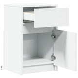 Bedside Cabinets With Led Lights 2 Pcs Engineered Wood