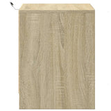 Bedside Cabinets With Led Lights 2 Pcs Engineered Wood