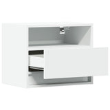 Wall-Mounted Bedside Cabinets With Led Lights 2 Pcs