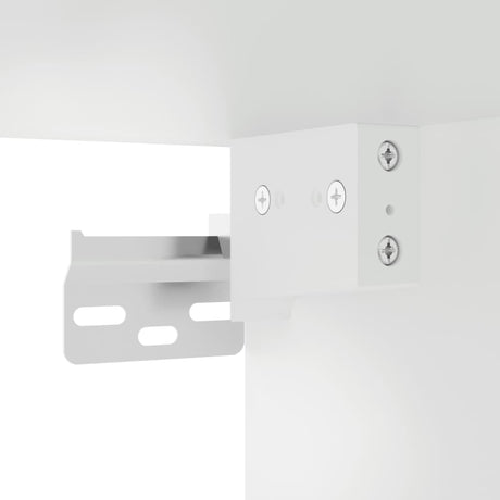 Wall-Mounted Bedside Cabinets With Led Lights 2 Pcs
