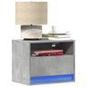 Wall-Mounted Bedside Cabinets With Led Lights 2 Pcs