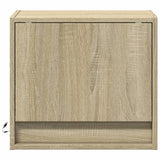 Wall-Mounted Bedside Cabinet With Led Lights