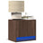 Wall-Mounted Bedside Cabinet With Led Lights