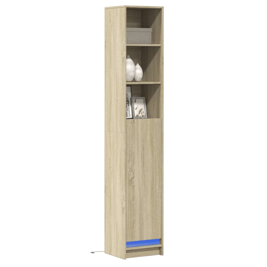Sideboard With Led 36X32.5X200 Cm Engineered Wood