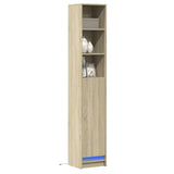 Sideboard With Led 36X32.5X200 Cm Engineered Wood