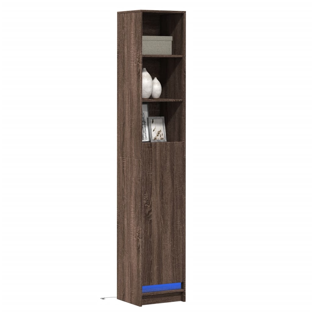 Sideboard With Led 36X32.5X200 Cm Engineered Wood