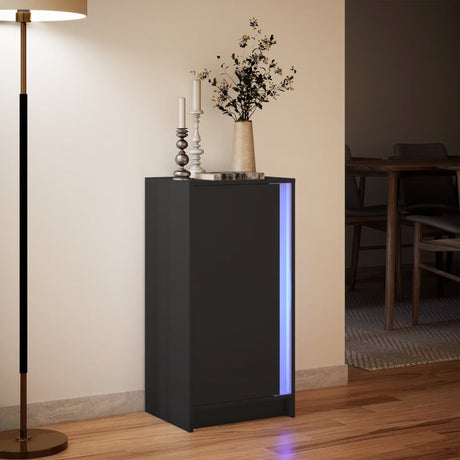 Sideboard With Led 42.5X34X85 Cm Engineered Wood