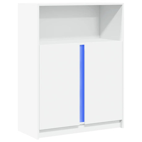 Sideboard With Led 77X34X100 Cm Engineered Wood