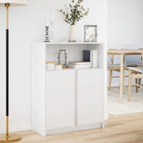 Sideboard With Led 77X34X100 Cm Engineered Wood
