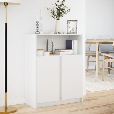 Sideboard With Led 77X34X100 Cm Engineered Wood