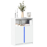Sideboard With Led 77X34X100 Cm Engineered Wood