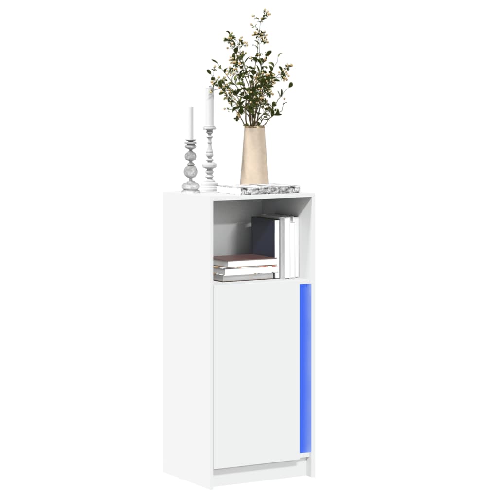 Sideboard With Led 77X34X100 Cm Engineered Wood