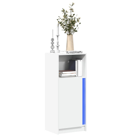 Sideboard With Led 77X34X100 Cm Engineered Wood