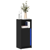 Sideboard With Led 77X34X100 Cm Engineered Wood