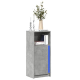 Sideboard With Led 77X34X100 Cm Engineered Wood