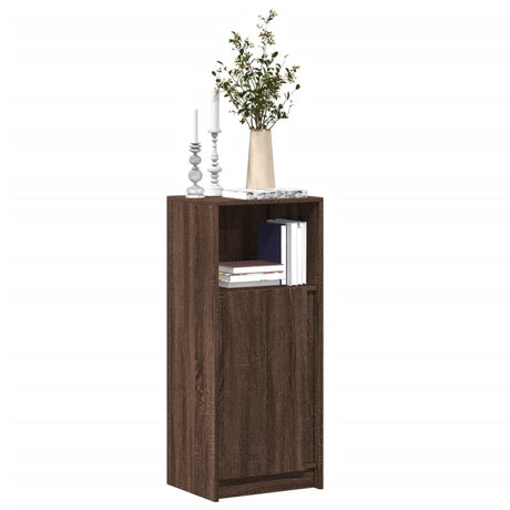 Sideboard With Led 77X34X100 Cm Engineered Wood