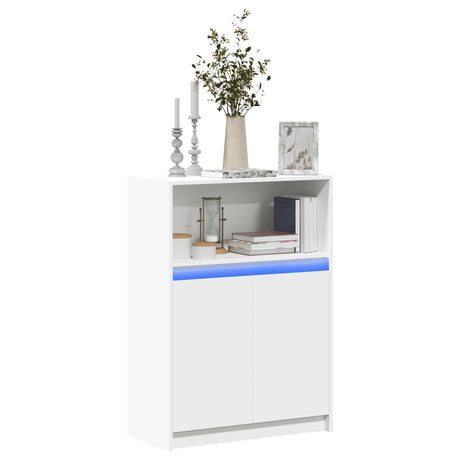 Sideboard With Led 72X34X100 Cm Engineered Wood