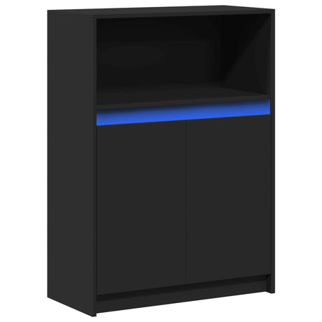 Sideboard With Led 72X34X100 Cm Engineered Wood