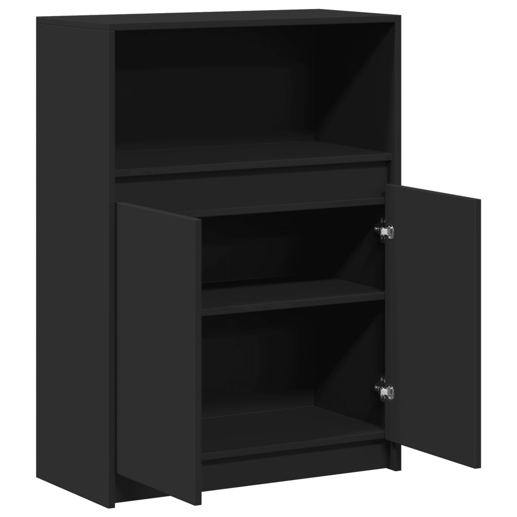Sideboard With Led 72X34X100 Cm Engineered Wood