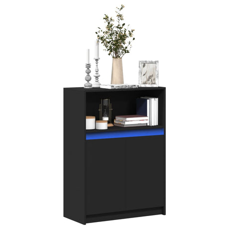 Sideboard With Led 72X34X100 Cm Engineered Wood