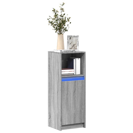Sideboard With Led 72X34X100 Cm Engineered Wood
