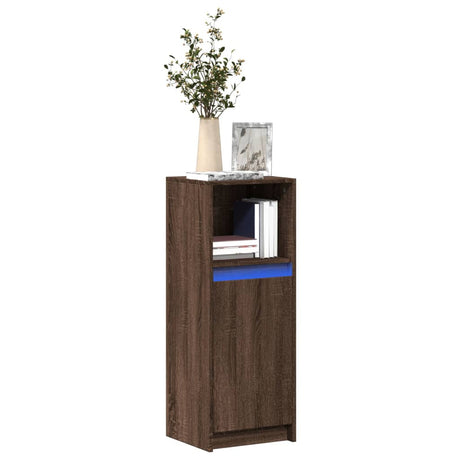 Sideboard With Led 72X34X100 Cm Engineered Wood