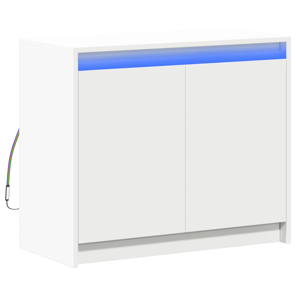 Sideboard With Led 72X34X61 Cm Engineered Wood
