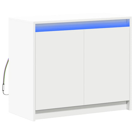 Sideboard With Led 72X34X61 Cm Engineered Wood