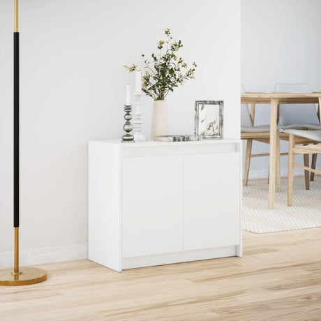 Sideboard With Led 72X34X61 Cm Engineered Wood