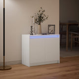 Sideboard With Led 72X34X61 Cm Engineered Wood