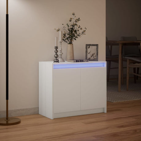 Sideboard With Led 72X34X61 Cm Engineered Wood