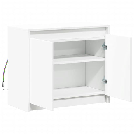 Sideboard With Led 72X34X61 Cm Engineered Wood