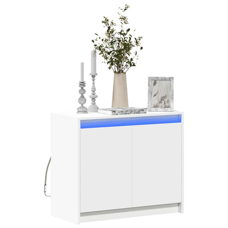 Sideboard With Led 72X34X61 Cm Engineered Wood