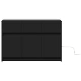 Tv Cabinet With Led 91X34X61 Cm Engineered Wood