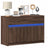 Tv Cabinet With Led 91X34X61 Cm Engineered Wood