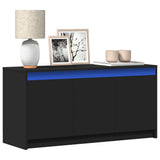 Tv Cabinet With Led 100X34X50 Cm Engineered Wood