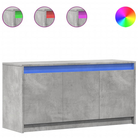 Tv Cabinet With Led 100X34X50 Cm Engineered Wood