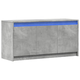 Tv Cabinet With Led 100X34X50 Cm Engineered Wood