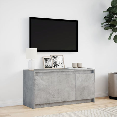 Tv Cabinet With Led 100X34X50 Cm Engineered Wood