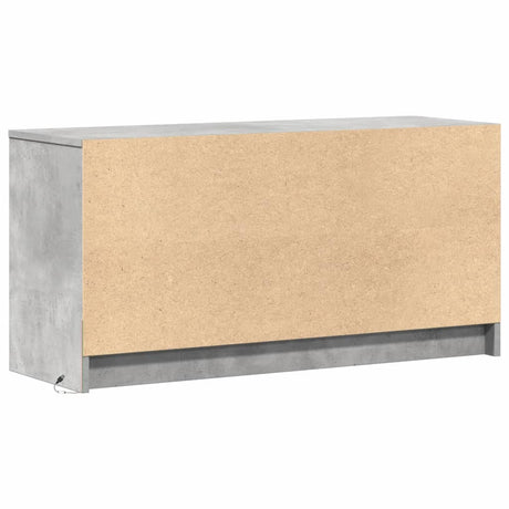 Tv Cabinet With Led 100X34X50 Cm Engineered Wood