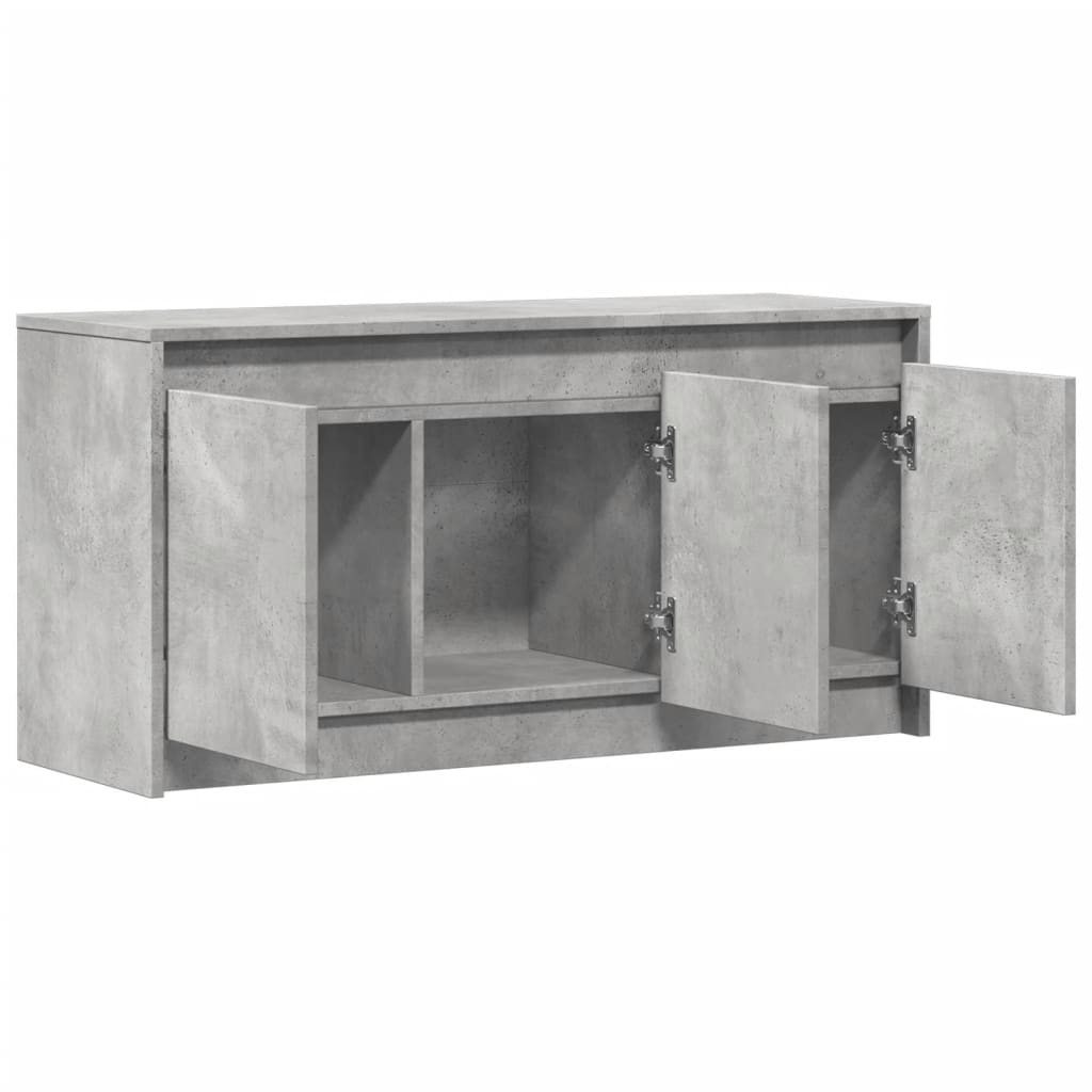Tv Cabinet With Led 100X34X50 Cm Engineered Wood