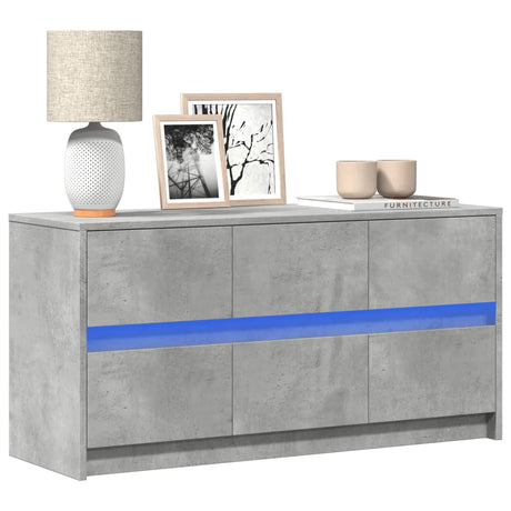 Tv Cabinet With Led 180X34X50 Cm Engineered Wood