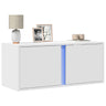 Tv Wall Cabinet With Led Lights 80X31X35 Cm