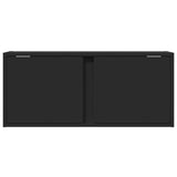Tv Wall Cabinet With Led Lights 80X31X35 Cm