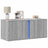 Tv Wall Cabinet With Led Lights 80X31X35 Cm