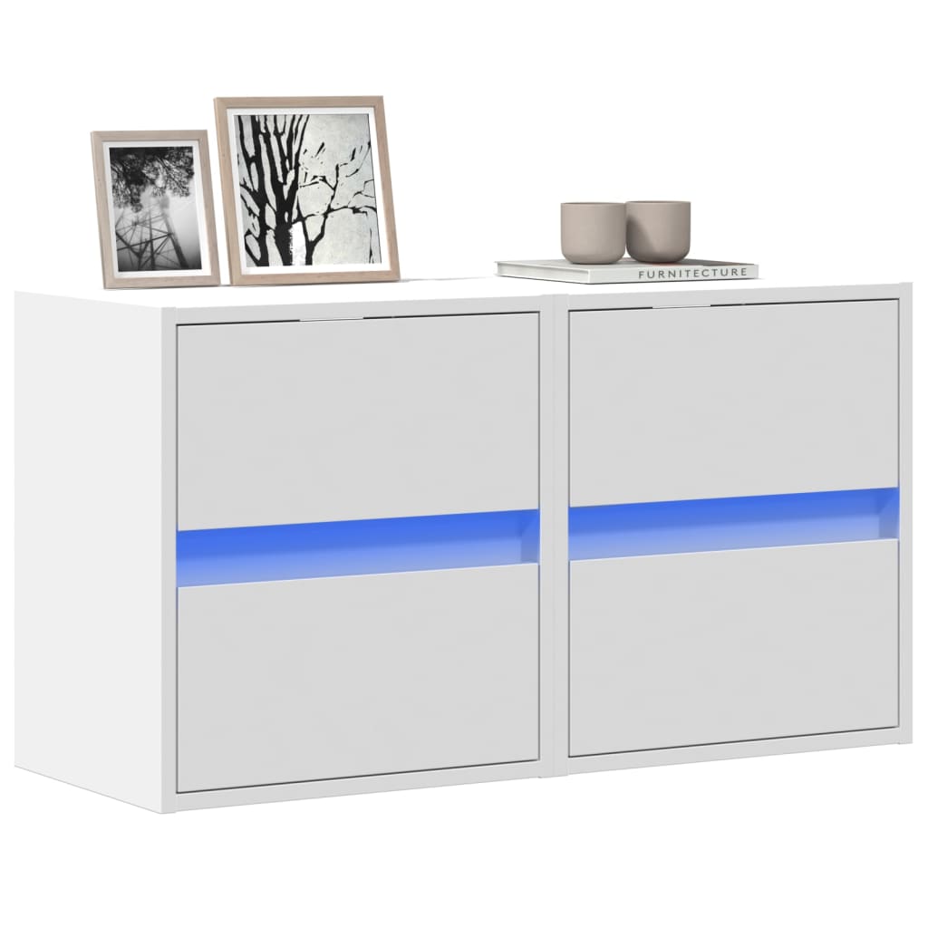 Tv Wall Cabinet With Led 180X31X45 Cm
