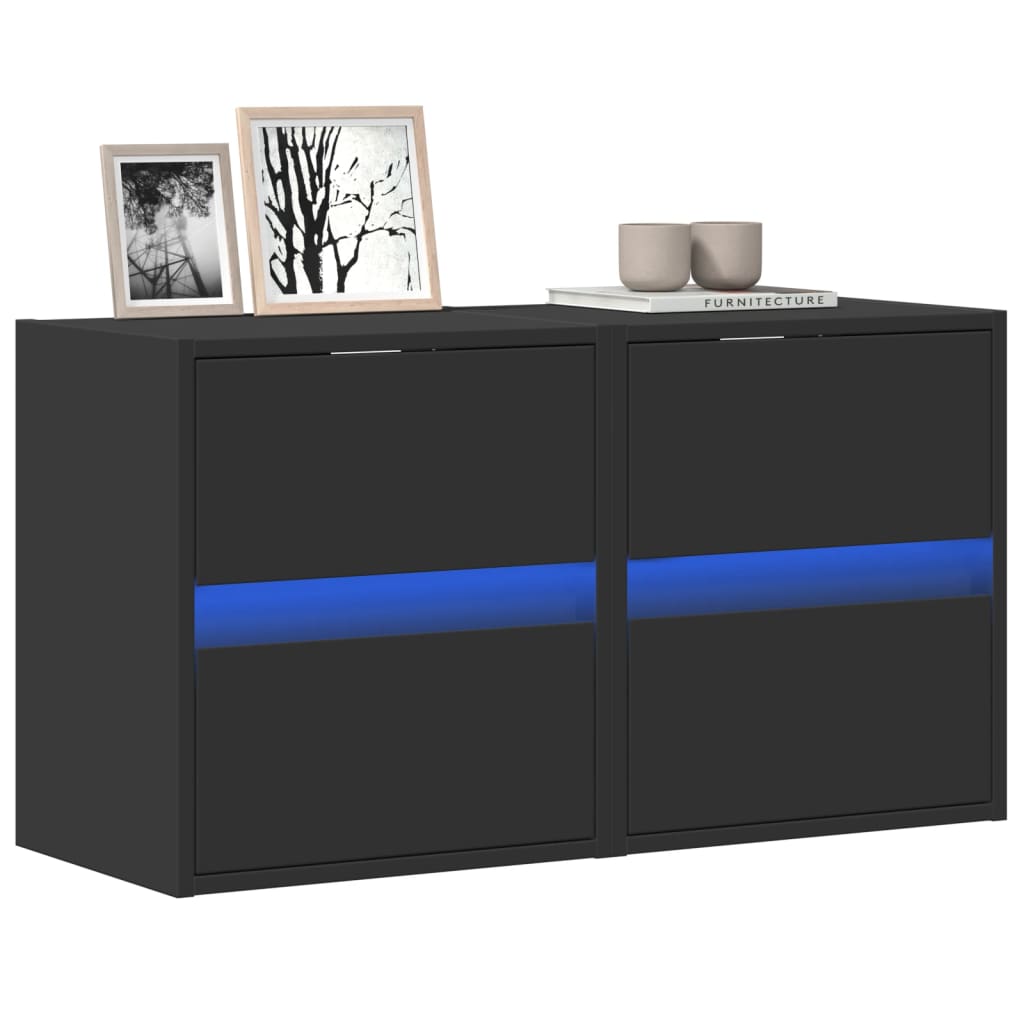 Tv Wall Cabinet With Led 180X31X45 Cm